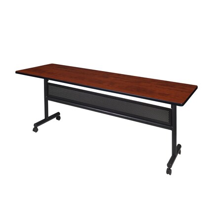 Kobe Rectangle FlipTop Table, 84" W, 29" H, Laminate Top, Cherry MKFTM8424CH